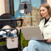 imageAccmor Stroller Cup Holder with Hook Set Universal Cup Holder for Uppababy Nuna Doona Strollers 360  Rotatable Bottle Holder for Stroller Bike Wheelchair Walker Scooter Black1  Classic Cup Holder  1 Hook