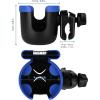 imageAccmor Stroller Cup Holder with Phone Holder Bike Cup Holder Universal Cup Holder for Uppababy Nuna Doona Strollers 2in1 Cup Phone Holder for Stroller Bike AccessoryMix Blue