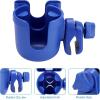 imageAccmor Stroller Cup Holder with Phone Holder Bike Cup Holder Universal Cup Holder for Uppababy Nuna Doona Strollers 2in1 Cup Phone Holder for Stroller Bike AccessoryAll Dark Blue
