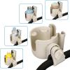 imageAccmor Stroller Cup Holder with Phone Holder Bike Cup Holder Universal Cup Holder for Uppababy Nuna Doona Strollers 2in1 Cup Phone Holder for Stroller Bike AccessoryAll Off White