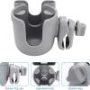 imageAccmor Stroller Cup Holder with Phone Holder Bike Cup Holder Universal Cup Holder for Uppababy Nuna Doona Strollers 2in1 Cup Phone Holder for Stroller Bike AccessoryAll Grey