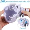 imageAccmor Stroller Cup Holder with Phone Holder Bike Cup Holder Universal Cup Holder for Uppababy Nuna Doona Strollers 2in1 Cup Phone Holder for Stroller Bike AccessoryDouble HolderAll Orchid Purple