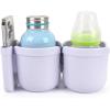 imageAccmor Stroller Cup Holder with Phone Holder Bike Cup Holder Universal Cup Holder for Uppababy Nuna Doona Strollers 2in1 Cup Phone Holder for Stroller Bike AccessoryDouble HolderAll Orchid Purple