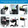imageAccmor Stroller Cup Holder with Phone Holder Bike Cup Holder Universal Cup Holder for Uppababy Nuna Doona Strollers 2in1 Cup Phone Holder for Stroller Bike AccessoryDouble HolderAll Black