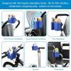 imageAccmor Stroller Cup Holder with Phone Holder Bike Cup Holder Universal Cup Holder for Uppababy Nuna Doona Strollers 2in1 Cup Phone Holder for Stroller Bike AccessoryAll Dark Blue