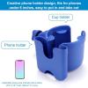 imageAccmor Stroller Cup Holder with Phone Holder Bike Cup Holder Universal Cup Holder for Uppababy Nuna Doona Strollers 2in1 Cup Phone Holder for Stroller Bike AccessoryAll Dark Blue  All Dark Blue