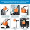 imageAccmor Stroller Cup Holder with Phone Holder Bike Cup Holder Universal Cup Holder for Uppababy Nuna Doona Strollers 2in1 Cup Phone Holder for Stroller Bike AccessoryAll Orange
