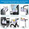 imageAccmor Stroller Cup Holder with Phone Holder Bike Cup Holder Universal Cup Holder for Uppababy Nuna Doona Strollers 2in1 Cup Phone Holder for Stroller Bike AccessoryDouble HolderAll Orchid Purple