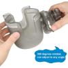 imageAccmor Stroller Cup Holder with Phone Holder Bike Cup Holder Universal Cup Holder for Uppababy Nuna Doona Strollers 2in1 Cup Phone Holder for Stroller Bike AccessoryTransparent Grey2pc
