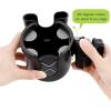 imageAccmor Stroller Cup Holder with Phone Holder Bike Cup Holder Universal Cup Holder for Uppababy Nuna Doona Strollers 2in1 Cup Phone Holder for Stroller Bike AccessoryAll Black  All Black