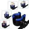 imageAccmor Stroller Cup Holder with Phone Holder Bike Cup Holder Universal Cup Holder for Uppababy Nuna Doona Strollers 2in1 Cup Phone Holder for Stroller Bike AccessoryMix Blue