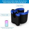 imageAccmor Stroller Cup Holder with Phone Holder Bike Cup Holder Universal Cup Holder for Uppababy Nuna Doona Strollers 2in1 Cup Phone Holder for Stroller Bike AccessoryMix Blue