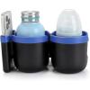 imageAccmor Stroller Cup Holder with Phone Holder Bike Cup Holder Universal Cup Holder for Uppababy Nuna Doona Strollers 2in1 Cup Phone Holder for Stroller Bike AccessoryDouble HolderBlue