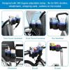 imageAccmor Stroller Cup Holder with Phone Holder Bike Cup Holder Universal Cup Holder for Uppababy Nuna Doona Strollers 2in1 Cup Phone Holder for Stroller Bike AccessoryDouble HolderBlue