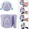 imageAccmor Stroller Cup Holder with Phone Holder Bike Cup Holder Universal Cup Holder for Uppababy Nuna Doona Strollers 2in1 Cup Phone Holder for Stroller Bike AccessoryAll Orchid Purple