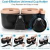 imageAccmor Stroller Cup Holder with Phone Holder Bike Cup Holder Universal Cup Holder for Uppababy Nuna Doona Strollers 2in1 Cup Phone Holder for Stroller Bike AccessoryDouble HolderPink