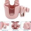 imageAccmor Stroller Cup Holder with Phone Holder Bike Cup Holder Universal Cup Holder for Uppababy Nuna Doona Strollers 2in1 Cup Phone Holder for Stroller Bike AccessoryAll Light Pink