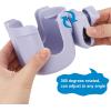 imageAccmor Stroller Cup Holder with Phone Holder Bike Cup Holder Universal Cup Holder for Uppababy Nuna Doona Strollers 2in1 Cup Phone Holder for Stroller Bike AccessoryAll Orchid Purple