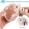 imageAccmor Stroller Cup Holder with Phone Holder Bike Cup Holder Universal Cup Holder for Uppababy Nuna Doona Strollers 2in1 Cup Phone Holder for Stroller Bike AccessoryDouble HolderAll Crystal Pink