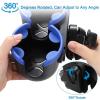 imageAccmor Stroller Cup Holder with Phone Holder Bike Cup Holder Universal Cup Holder for Uppababy Nuna Doona Strollers 2in1 Cup Phone Holder for Stroller Bike AccessoryDouble HolderBlue
