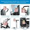 imageAccmor Stroller Cup Holder with Phone Holder Bike Cup Holder Universal Cup Holder for Uppababy Nuna Doona Strollers 2in1 Cup Phone Holder for Stroller Bike AccessoryAll Light Pink  All Light Pink