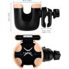 imageAccmor Stroller Cup Holder with Phone Holder Bike Cup Holder Universal Cup Holder for Uppababy Nuna Doona Strollers 2in1 Cup Phone Holder for Stroller Bike AccessoryMix Pink
