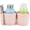 imageAccmor Stroller Cup Holder with Phone Holder Bike Cup Holder Universal Cup Holder for Uppababy Nuna Doona Strollers 2in1 Cup Phone Holder for Stroller Bike AccessoryDouble HolderAll Crystal Pink