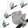 imageAccmor Stroller Cup Holder with Phone Holder Bike Cup Holder Universal Cup Holder for Uppababy Nuna Doona Strollers 2in1 Cup Phone Holder for Stroller Bike AccessoryTransparent Grey2pc
