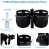 imageAccmor Stroller Cup Holder with Phone Holder Bike Cup Holder Universal Cup Holder for Uppababy Nuna Doona Strollers 2in1 Cup Phone Holder for Stroller Bike AccessoryDouble HolderOther Shape