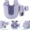 imageAccmor Stroller Cup Holder with Phone Holder Bike Cup Holder Universal Cup Holder for Uppababy Nuna Doona Strollers 2in1 Cup Phone Holder for Stroller Bike AccessoryAll Orchid Purple