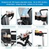 imageAccmor Stroller Cup Holder with Phone Holder Bike Cup Holder Universal Cup Holder for Uppababy Nuna Doona Strollers 2in1 Cup Phone Holder for Stroller Bike AccessoryDouble HolderPink