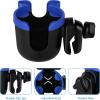 imageAccmor Stroller Cup Holder with Phone Holder Bike Cup Holder Universal Cup Holder for Uppababy Nuna Doona Strollers 2in1 Cup Phone Holder for Stroller Bike AccessoryMix Blue