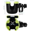 imageAccmor Stroller Cup Holder with Phone Holder Bike Cup Holder Universal Cup Holder for Uppababy Nuna Doona Strollers 2in1 Cup Phone Holder for Stroller Bike AccessoryMix Green