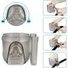 imageAccmor Stroller Cup Holder with Phone Holder Bike Cup Holder Universal Cup Holder for Uppababy Nuna Doona Strollers 2in1 Cup Phone Holder for Stroller Bike AccessoryTransparent Grey2pc