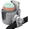 imageAccmor Stroller Cup Holder with Phone Holder Bike Cup Holder Universal Cup Holder for Uppababy Nuna Doona Strollers 2in1 Cup Phone Holder for Stroller Bike AccessoryAll Grey