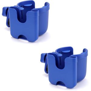 imageAccmor Stroller Cup Holder with Phone Holder Bike Cup Holder Universal Cup Holder for Uppababy Nuna Doona Strollers 2in1 Cup Phone Holder for Stroller Bike AccessoryAll Dark Blue  All Dark Blue
