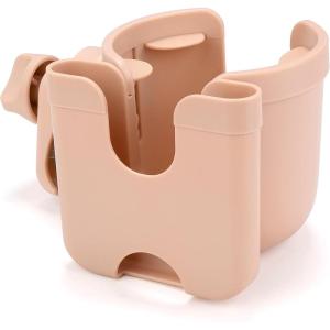imageAccmor Stroller Cup Holder with Phone Holder Bike Cup Holder Universal Cup Holder for Uppababy Nuna Doona Strollers 2in1 Cup Phone Holder for Stroller Bike AccessoryAll Pink