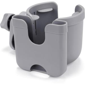 imageAccmor Stroller Cup Holder with Phone Holder Bike Cup Holder Universal Cup Holder for Uppababy Nuna Doona Strollers 2in1 Cup Phone Holder for Stroller Bike AccessoryAll Grey