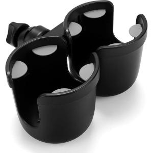 imageAccmor Stroller Cup Holder with Phone Holder Bike Cup Holder Universal Cup Holder for Uppababy Nuna Doona Strollers 2in1 Cup Phone Holder for Stroller Bike AccessoryDouble Holder without Phone Holder
