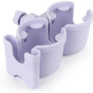imageAccmor Stroller Cup Holder with Phone Holder Bike Cup Holder Universal Cup Holder for Uppababy Nuna Doona Strollers 2in1 Cup Phone Holder for Stroller Bike AccessoryDouble HolderAll Orchid Purple