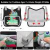 imageAccmor Toddler Harness Leash with Anti Lost Wrist Link Kids Walking Harness Child Restraints for Walking Outdoor Travel Cute Dinosuar Portable Baby Holder Tether Wristband Strap for BoysBlackDinosaur