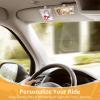 imageAccmor Car Picture Holder and Visor Photo Clip 2 Pack Clear Acrylic Magnetic Photo Holder for Sun Visor Vehicle Accessories Personalized Car Picture Frame Suitable for Family Couple Pet PhotosWhite 2 Straight