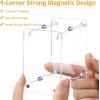 imageAccmor Car Picture Holder and Visor Photo Clip 2 Pack Clear Acrylic Magnetic Photo Holder for Sun Visor Vehicle Accessories Personalized Car Picture Frame Suitable for Family Couple Pet PhotosWhite 2 Straight