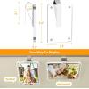 imageAccmor Car Picture Holder and Visor Photo Clip 2 Pack Clear Acrylic Magnetic Photo Holder for Sun Visor Vehicle Accessories Personalized Car Picture Frame Suitable for Family Couple Pet PhotosWhite Straight  Wavy