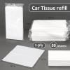 imageAccmor Car Tissue Refills UltraSoft Auto Tissues Holder Refill for Visor Napkins Holder Refill Car Travel Tissues Replacement Tissue Refills for VehicleHomeOffice 4 Pack 2Ply 200 Sheets4