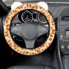 imageAccmor Fuzzy Car Steering Wheel Cover with Cute Ears NonSlip Leopard Warm Fluffy Auto Wheel Cover Soft Plush Furry Car Accessories Decor for Women Girls Universal 15 inch Fit Vehicle Truck SUVs