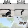imageAccmor Sunglasses Holder for Car Black Sun Visor Sunglass and Ticket Card Clip OneHandedOperation Glasses Eyeglasses Hanger Mount Universal Car Interior Accessories for Auto SUV Truck Pickup2