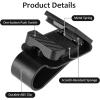 imageAccmor Sunglasses Holder for Car Black Sun Visor Sunglass and Ticket Card Clip OneHandedOperation Glasses Eyeglasses Hanger Mount Universal Car Interior Accessories for Auto SUV Truck Pickup2