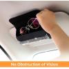 imageAccmor Sunglasses Holder for Car Sun Visor Auto Eyeglasses Protective Storage Case Vehicle Visor Accessories Organizer BoxBling White