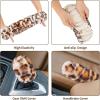 imageFuzzy Steering Wheel Cover for Women Girls Accmor Universal Fit 15 inch Fur Car Wheel Cover amp Handbrake Cover amp Gear Shift Cover Set Fashion Leopard Winter Warm Fluffy Vehicle Wheel ProtectorBeigeLeopard